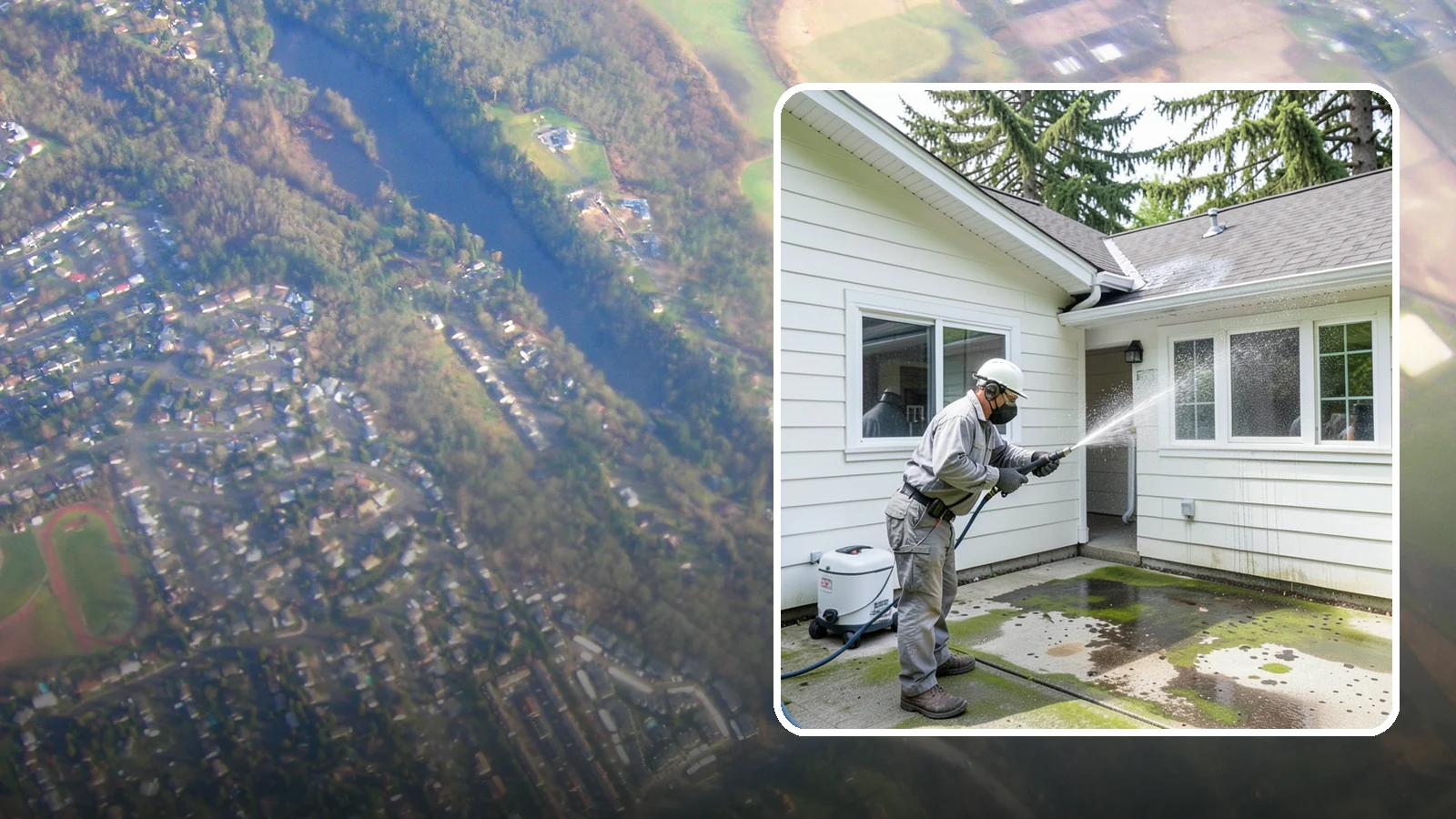 Brewery Exterior Cleaning in Algona, King County, WA - Exterior cleaning for breweries and taprooms that clears spilled beer, grain residue, and Northwest algae from patios, loading...