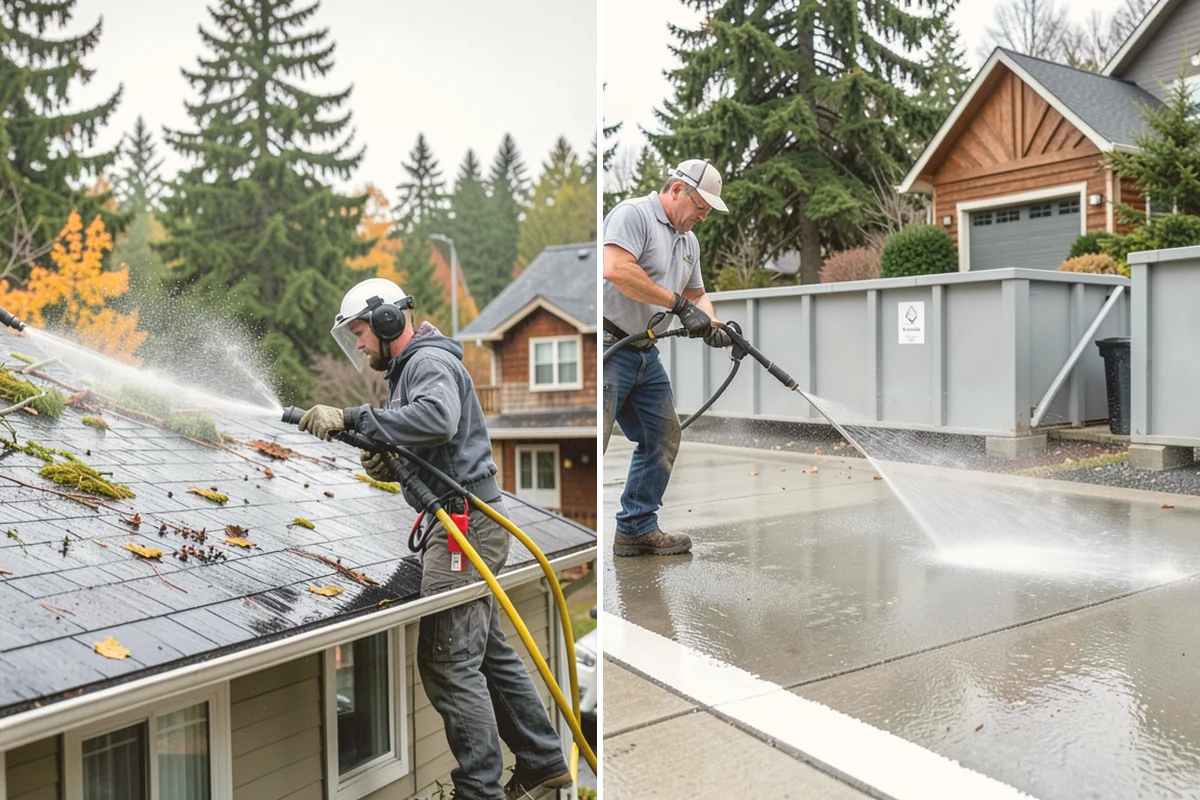 Brewery Exterior Cleaning in Algona, King County, WA - Pre-treat sticky patio and dock zones with a degreaser