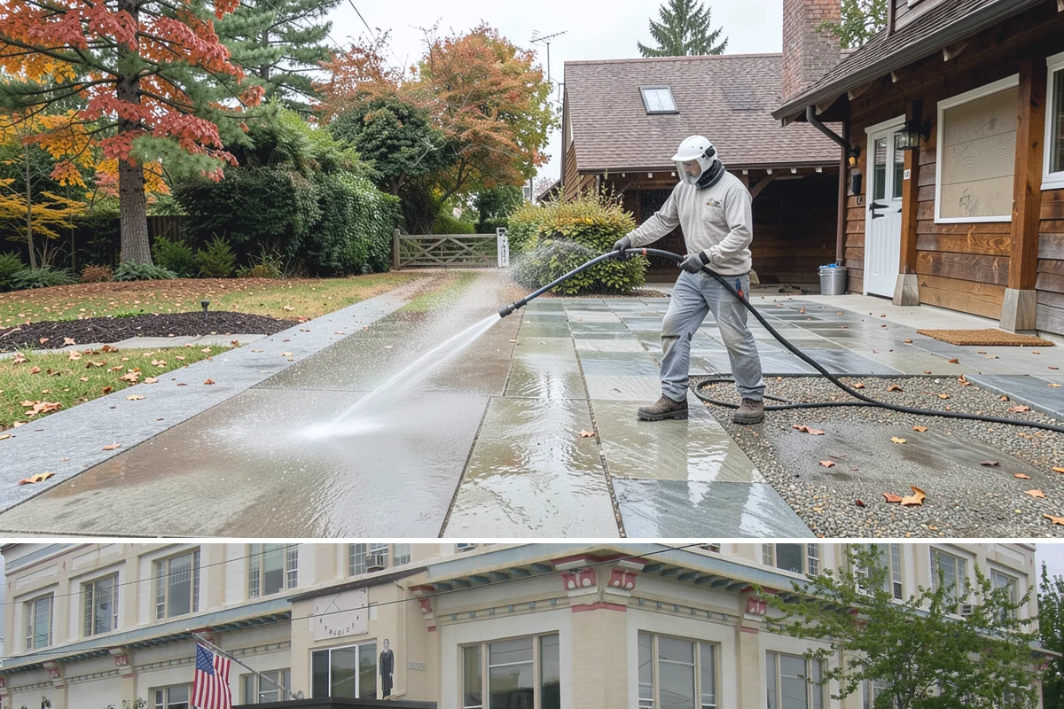 Brewery Exterior Cleaning in Anacortes, Skagit County, WA - Late spring cleaning readies patios for the busy summer taproom season, with quarterly touch-ups through the year.