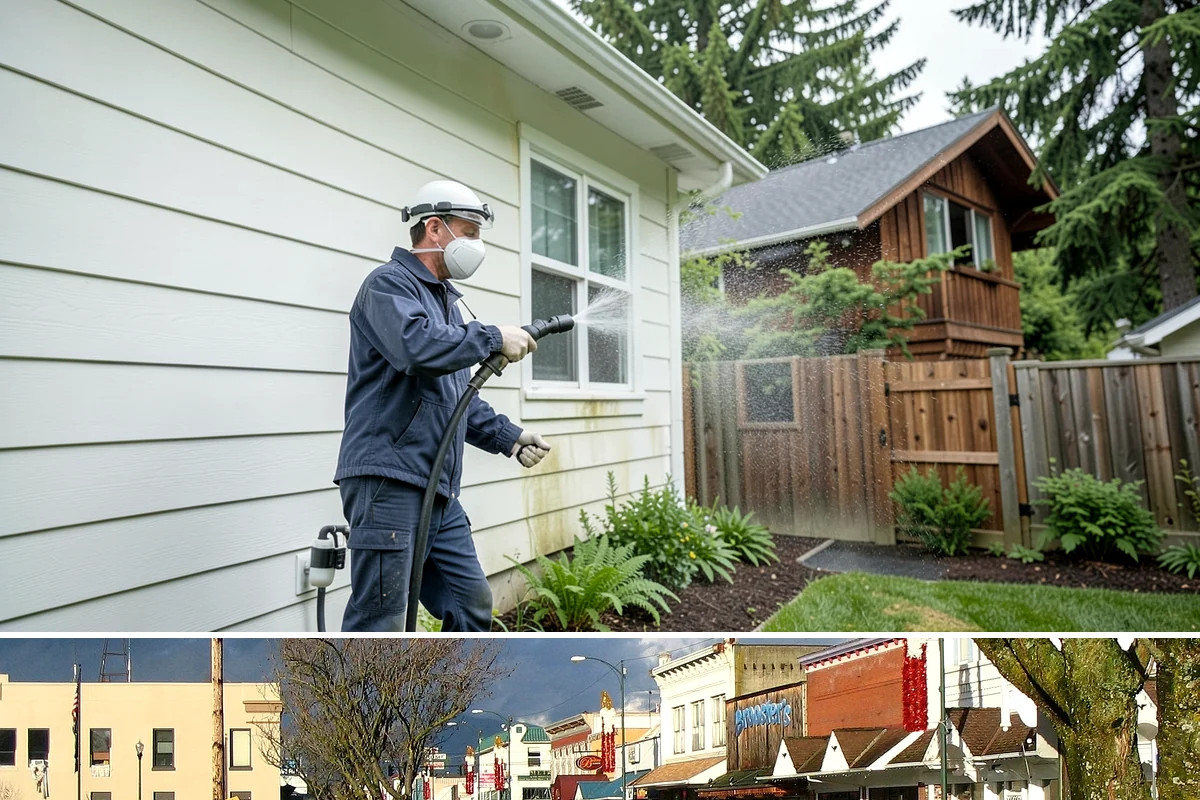 Brewery Exterior Cleaning in Arlington, Snohomish County, WA - Late spring cleaning readies patios for the busy summer taproom season, with quarterly touch-ups through the year.