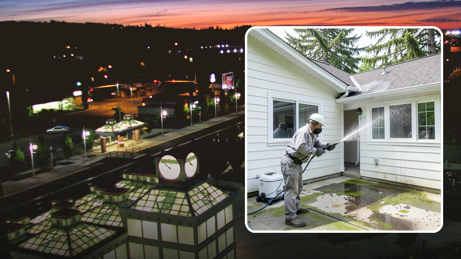 Brewery Exterior Cleaning in Auburn, King County, WA - Exterior cleaning for breweries and taprooms that clears spilled beer, grain residue, and Northwest algae from patios, loading...