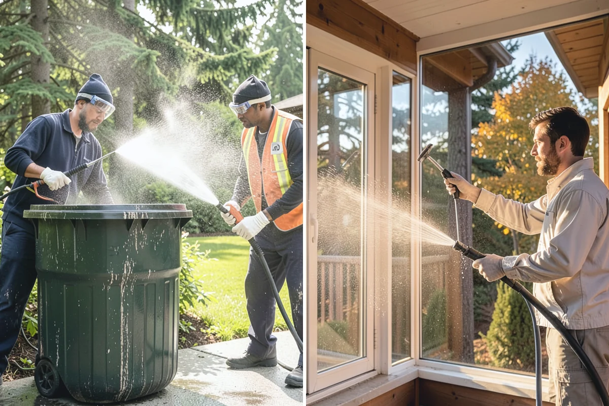 Brewery Exterior Cleaning in Auburn, King County, WA - Pre-treat sticky patio and dock zones with a degreaser
