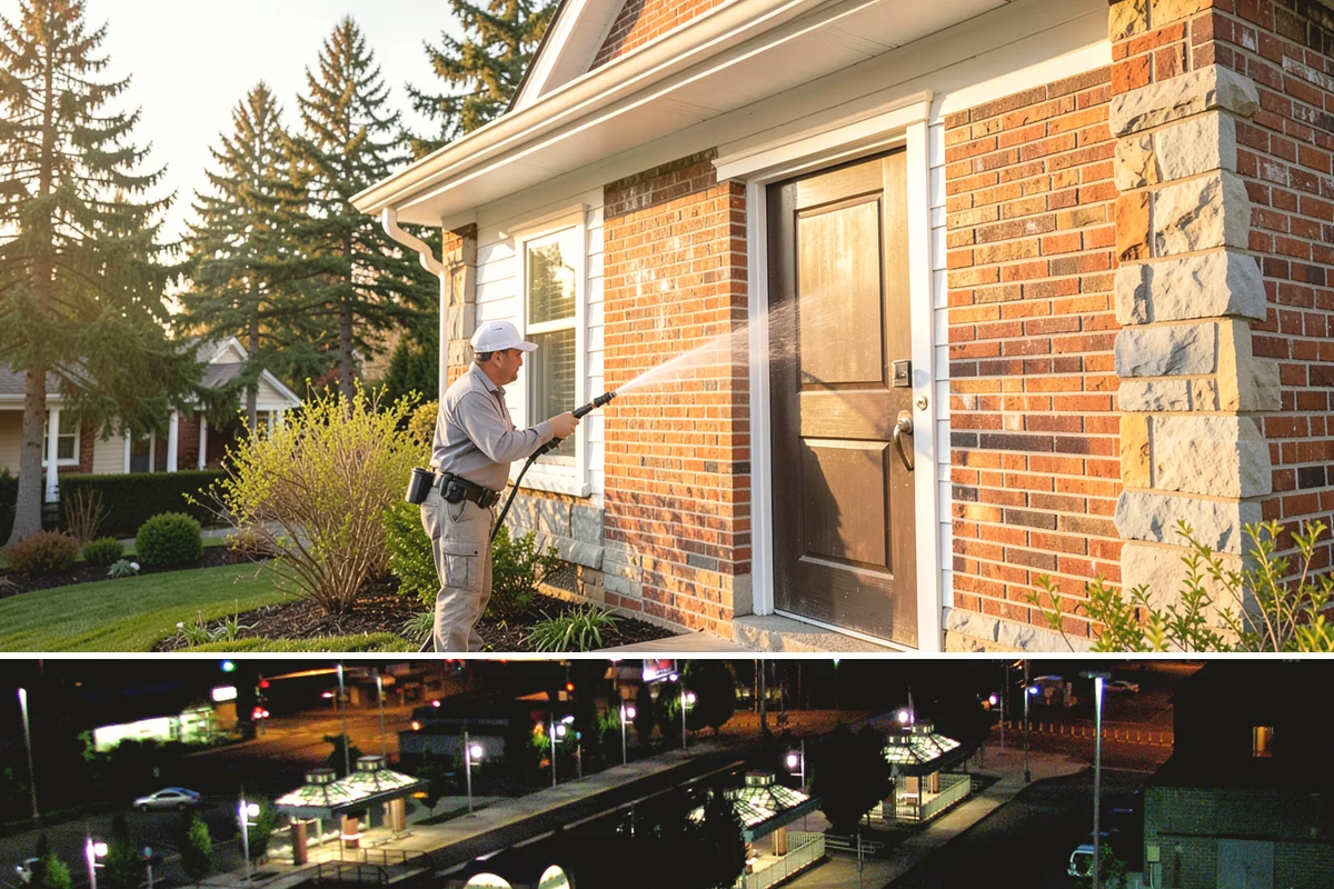 Brewery Exterior Cleaning in Auburn, King County, WA - Late spring cleaning readies patios for the busy summer taproom season, with quarterly touch-ups through the year.