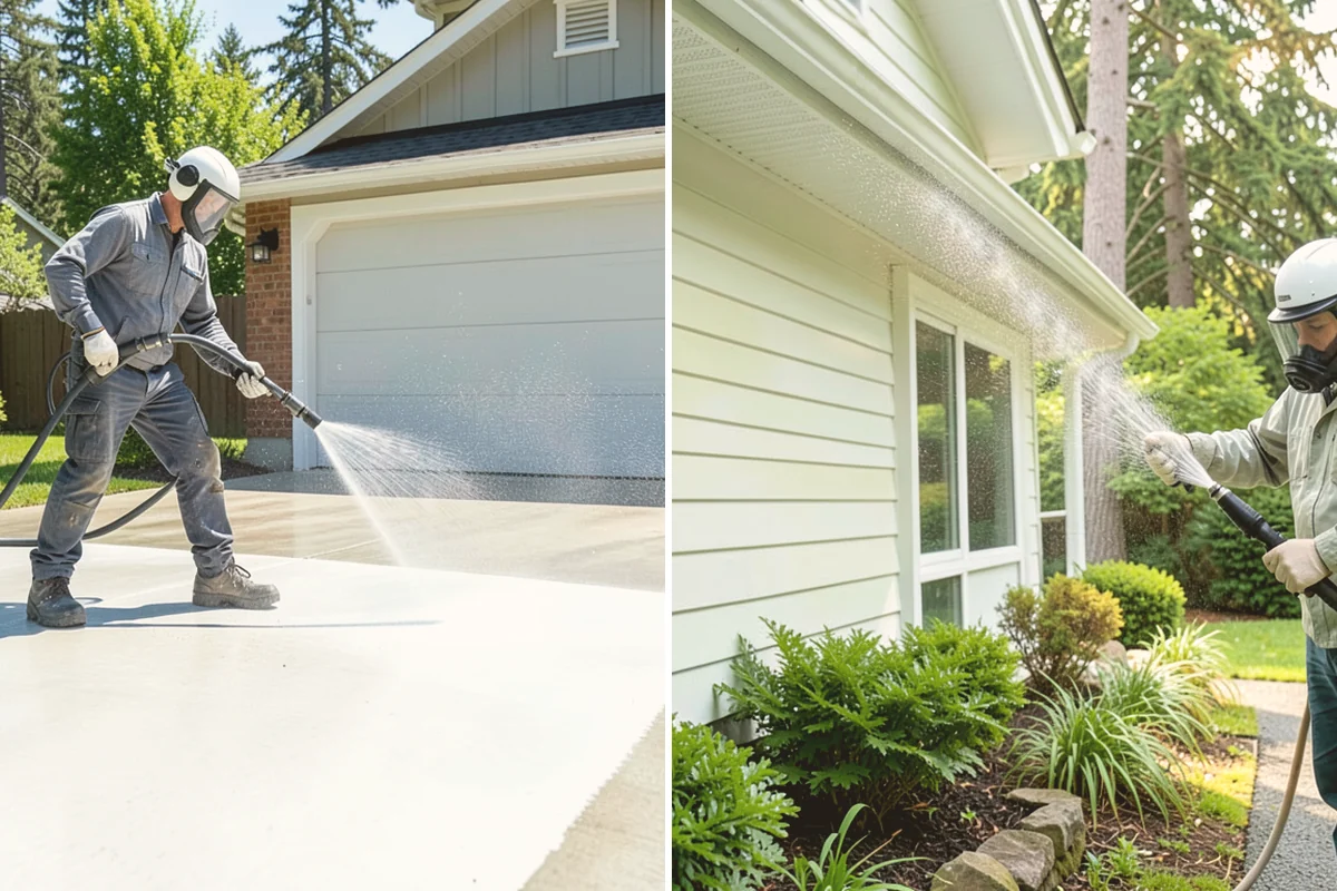 Brewery Exterior Cleaning in Brier, Snohomish County, WA - Pre-treat sticky patio and dock zones with a degreaser