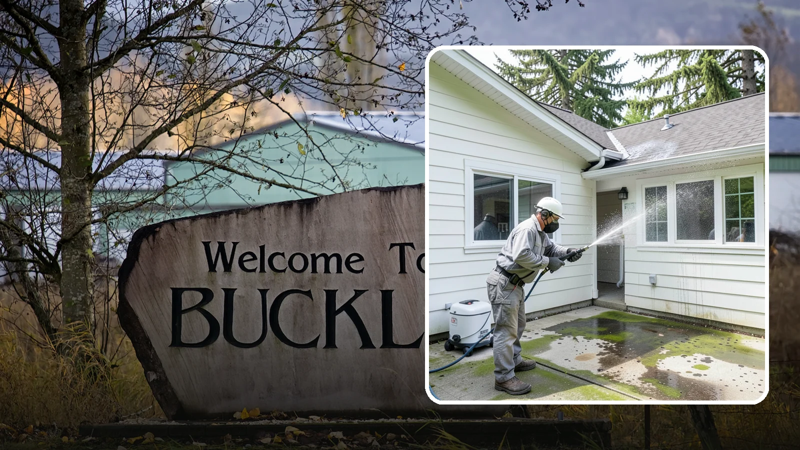 Brewery Exterior Cleaning in Buckley, Pierce County, WA - Exterior cleaning for breweries and taprooms that clears spilled beer, grain residue, and Northwest algae from patios, loading...