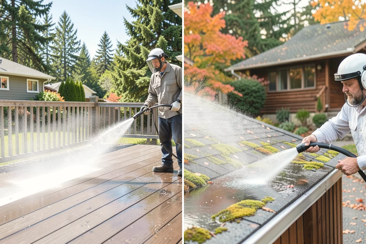 Brewery Exterior Cleaning in Burien, King County, WA - Pre-treat sticky patio and dock zones with a degreaser