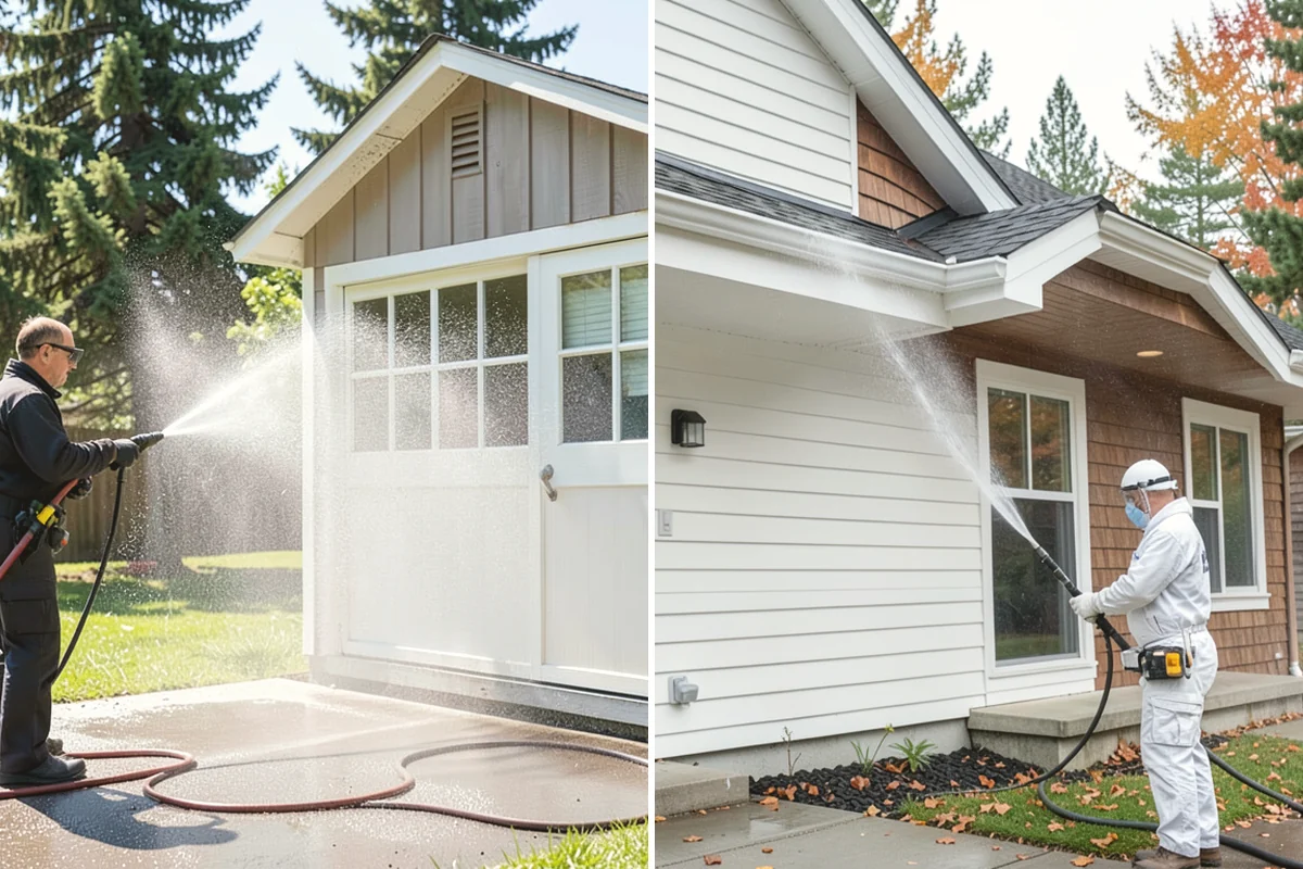 Brewery Exterior Cleaning in Burlington, Skagit County, WA - Pre-treat sticky patio and dock zones with a degreaser