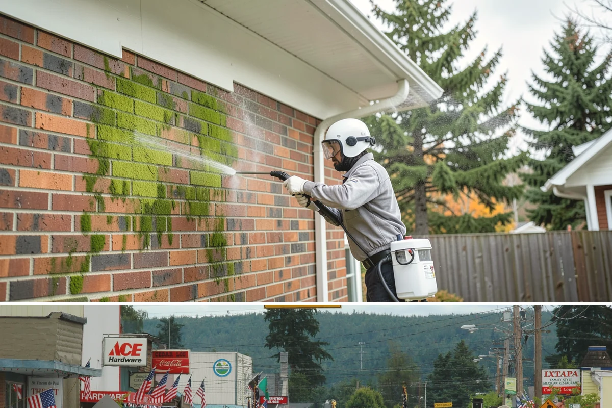 Brewery Exterior Cleaning in Carnation, King County, WA - Late spring cleaning readies patios for the busy summer taproom season, with quarterly touch-ups through the year.