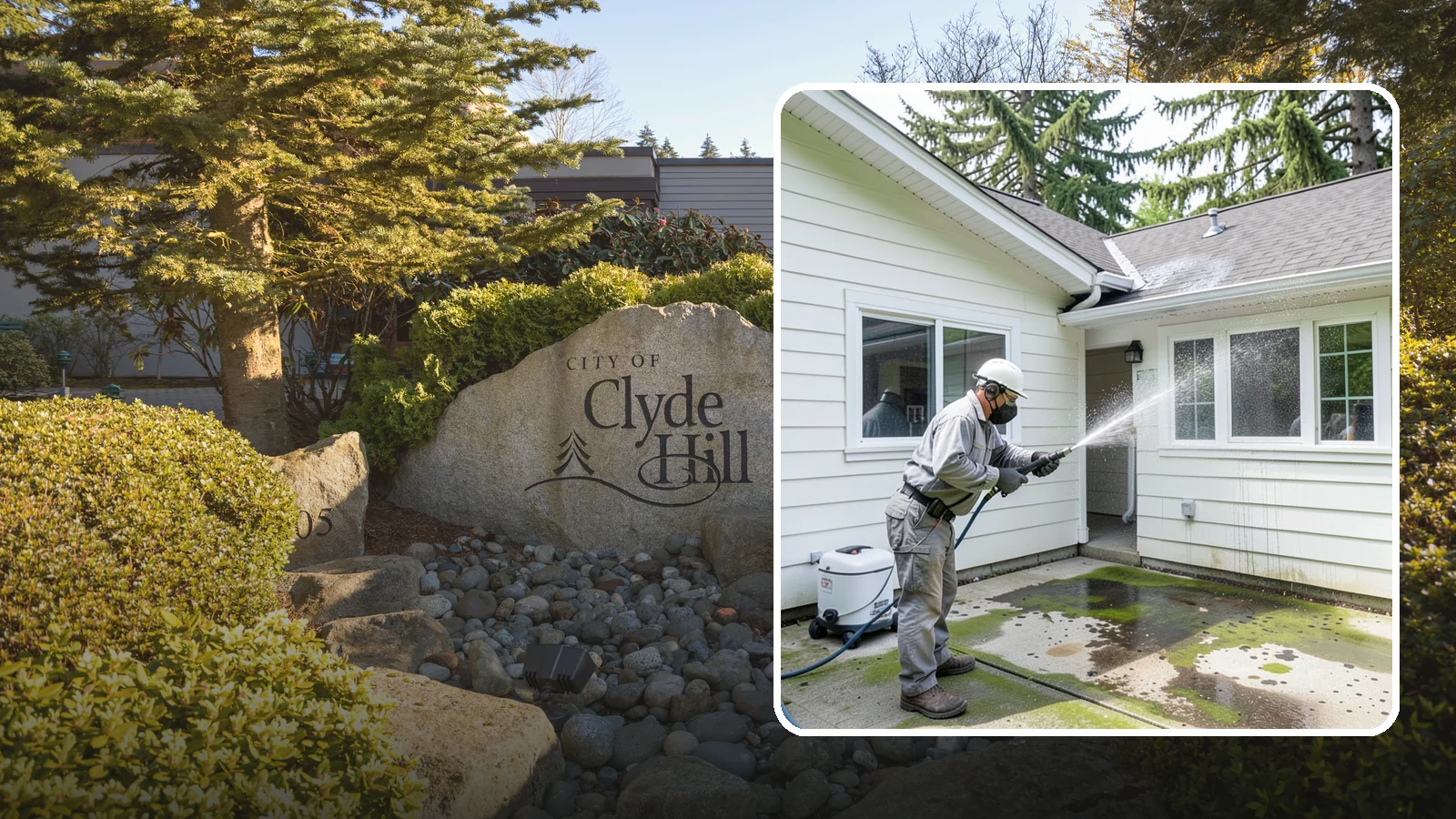 Brewery Exterior Cleaning in Clyde Hill, King County, WA - Exterior cleaning for breweries and taprooms that clears spilled beer, grain residue, and Northwest algae from patios, loading...