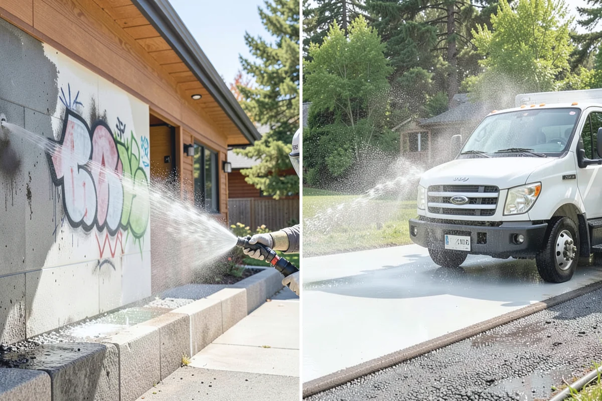 Brewery Exterior Cleaning in Coupeville, Island County, WA - Pre-treat sticky patio and dock zones with a degreaser