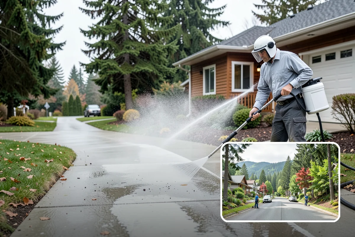 Brewery Exterior Cleaning in Darrington, Snohomish County, WA - Cuts sticky beer and sugar residue from patios and floors