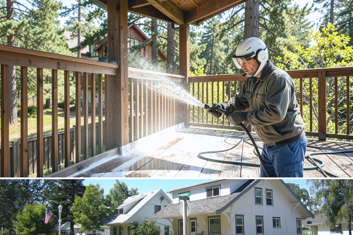 Brewery Exterior Cleaning in DuPont, Pierce County, WA - Late spring cleaning readies patios for the busy summer taproom season, with quarterly touch-ups through the year.