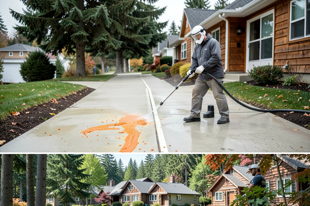 Brewery Exterior Cleaning in Edgewood, Pierce County, WA - Late spring cleaning readies patios for the busy summer taproom season, with quarterly touch-ups through the year.