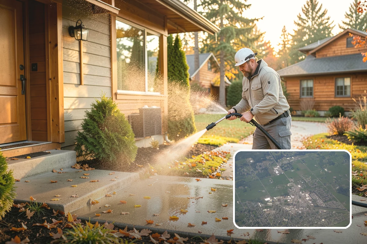 Brewery Exterior Cleaning in Enumclaw, King County, WA - Cuts sticky beer and sugar residue from patios and floors