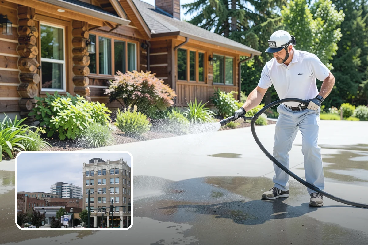Brewery Exterior Cleaning in Everett, Snohomish County, WA - Cuts sticky beer and sugar residue from patios and floors