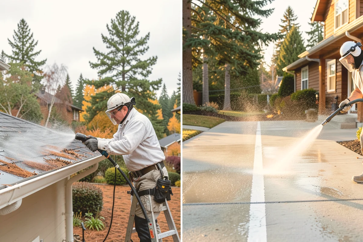 Brewery Exterior Cleaning in Fife, Pierce County, WA - Pre-treat sticky patio and dock zones with a degreaser