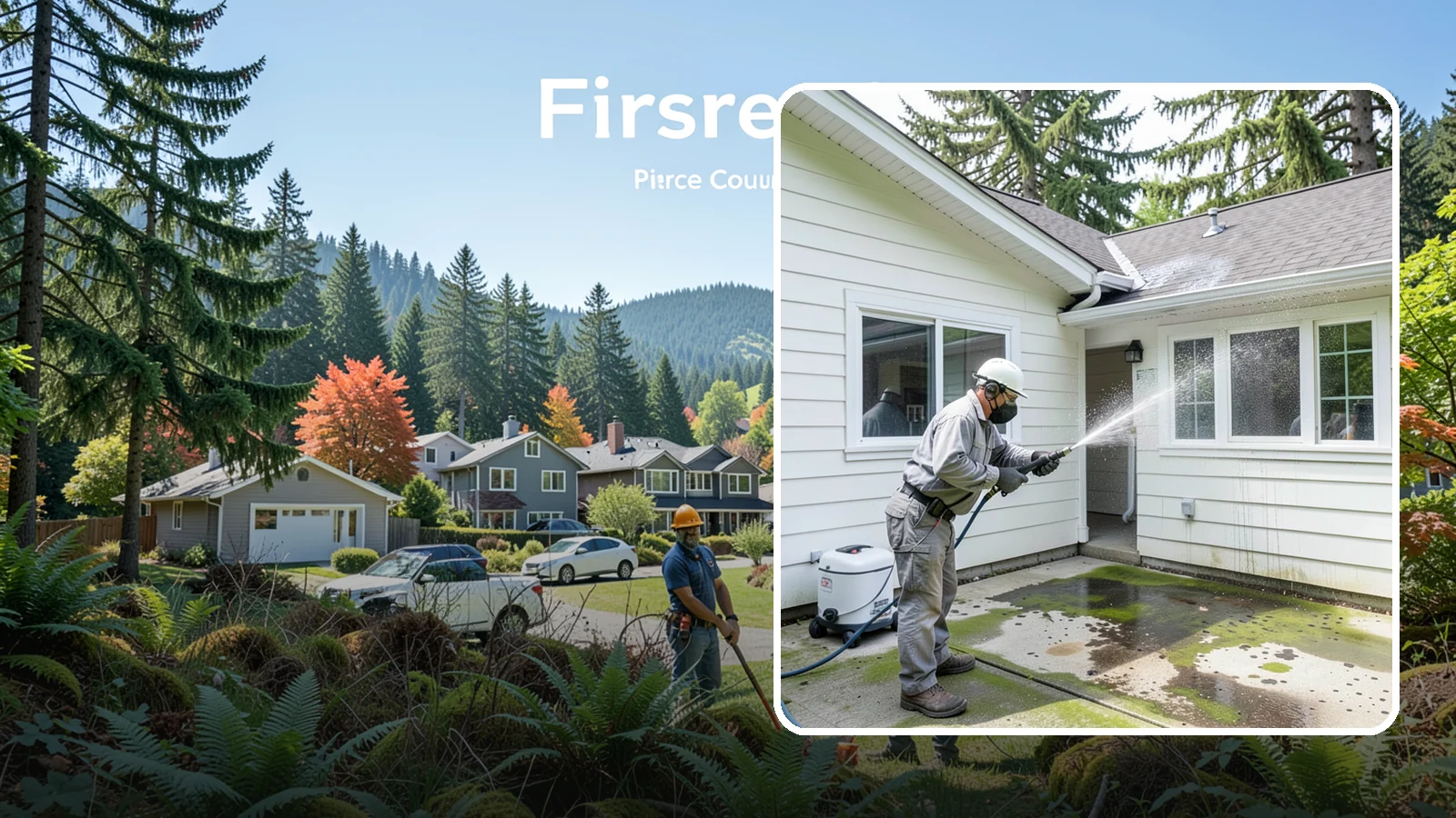 Brewery Exterior Cleaning in Fircrest, Pierce County, WA - Exterior cleaning for breweries and taprooms that clears spilled beer, grain residue, and Northwest algae from patios, loading...
