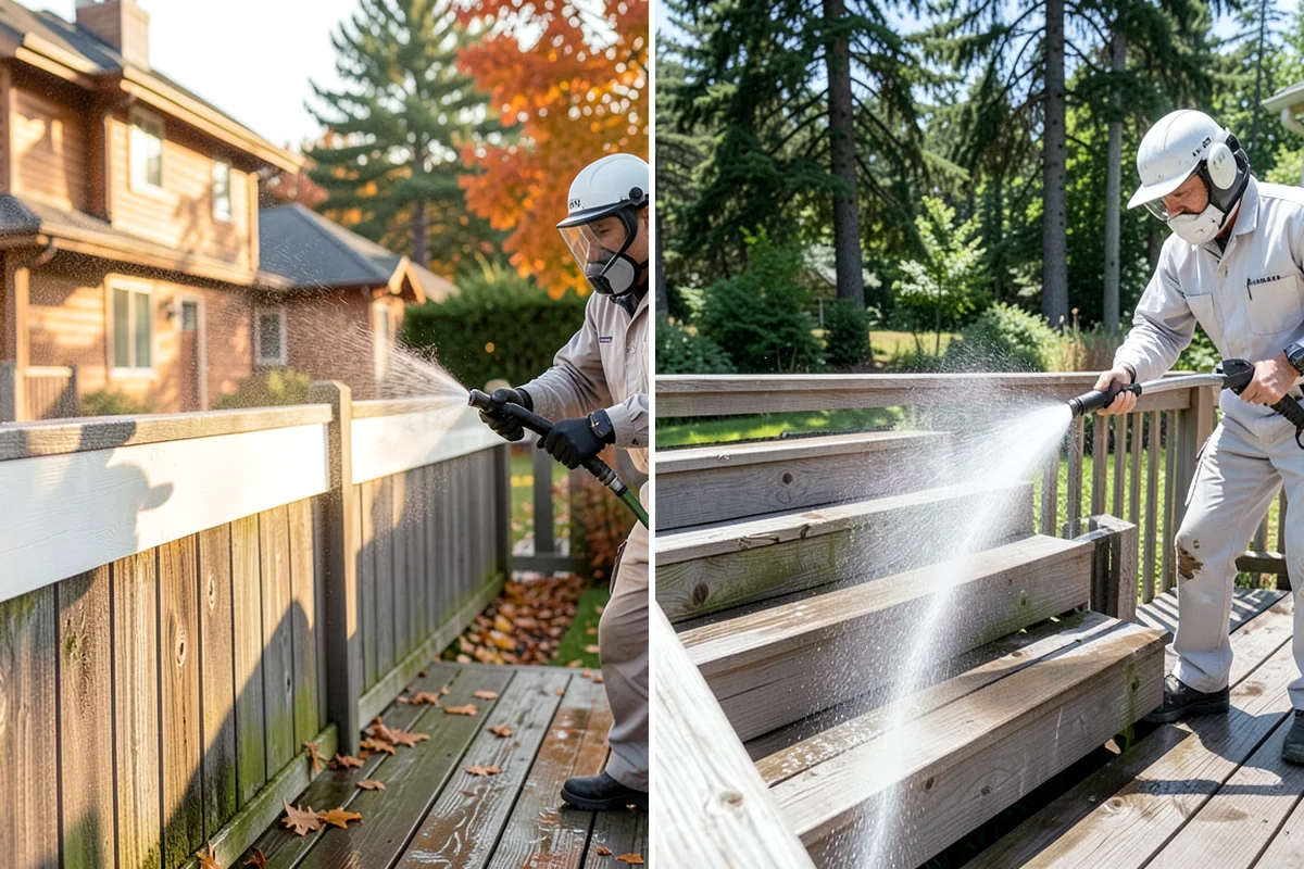 Brewery Exterior Cleaning in Fircrest, Pierce County, WA - Pre-treat sticky patio and dock zones with a degreaser