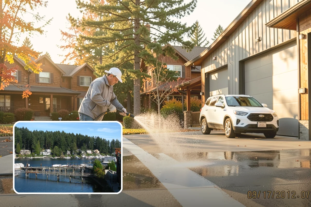 Brewery Exterior Cleaning in Gig Harbor, Pierce County, WA - Cuts sticky beer and sugar residue from patios and floors