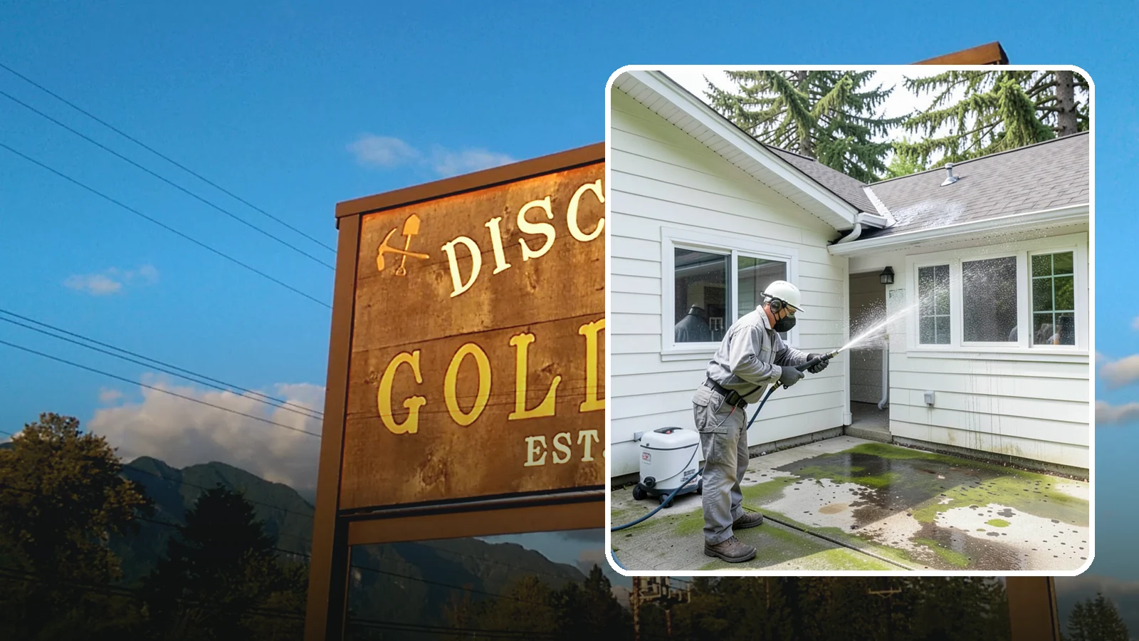 Brewery Exterior Cleaning in Gold Bar, Snohomish County, WA - Exterior cleaning for breweries and taprooms that clears spilled beer, grain residue, and Northwest algae from patios, loading...