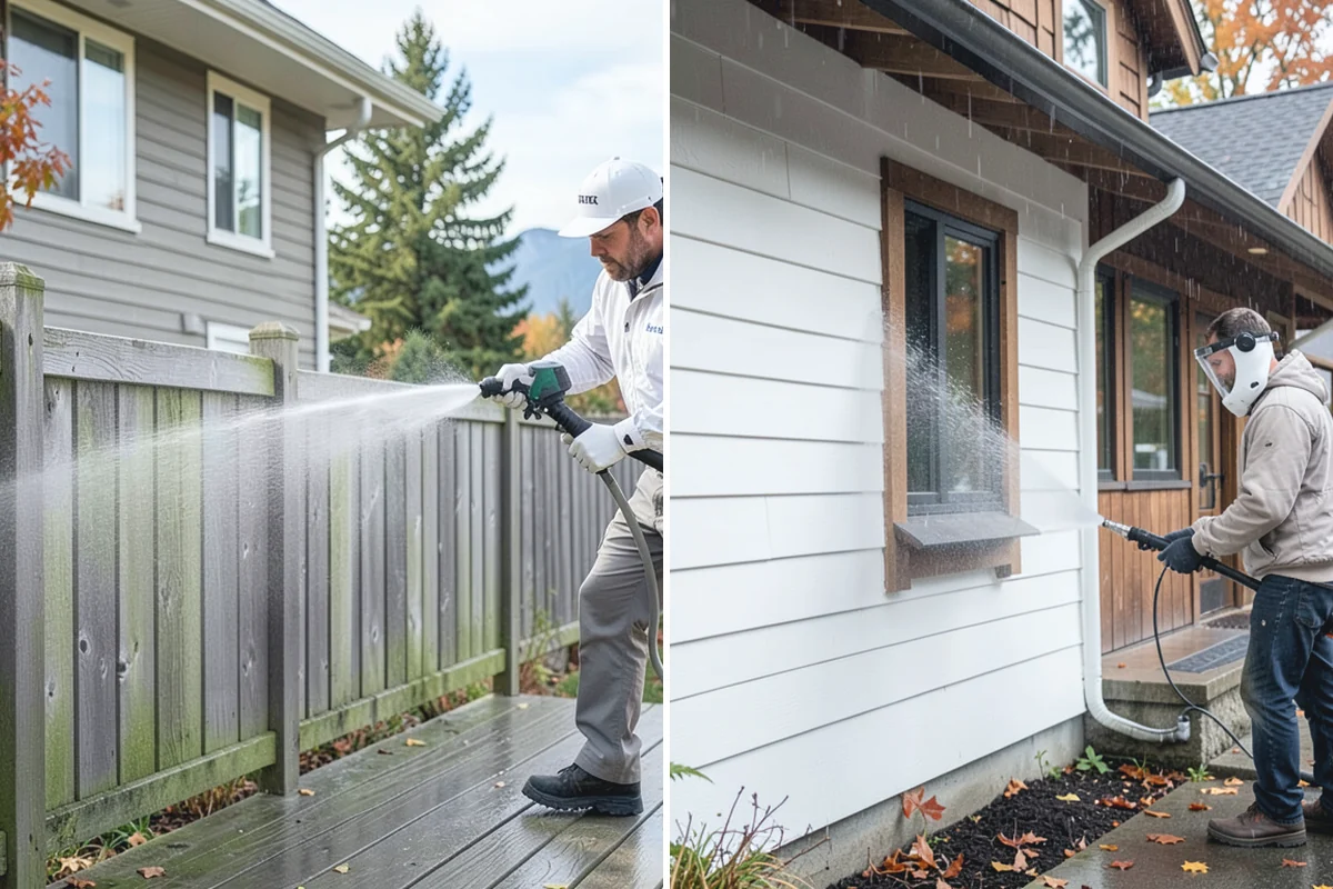 Brewery Exterior Cleaning in Gold Bar, Snohomish County, WA - Pre-treat sticky patio and dock zones with a degreaser