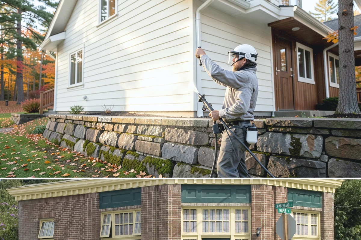Brewery Exterior Cleaning in Hamilton, Skagit County, WA - Late spring cleaning readies patios for the busy summer taproom season, with quarterly touch-ups through the year.