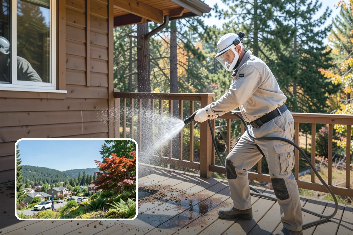 Brewery Exterior Cleaning in Index, Snohomish County, WA - Cuts sticky beer and sugar residue from patios and floors