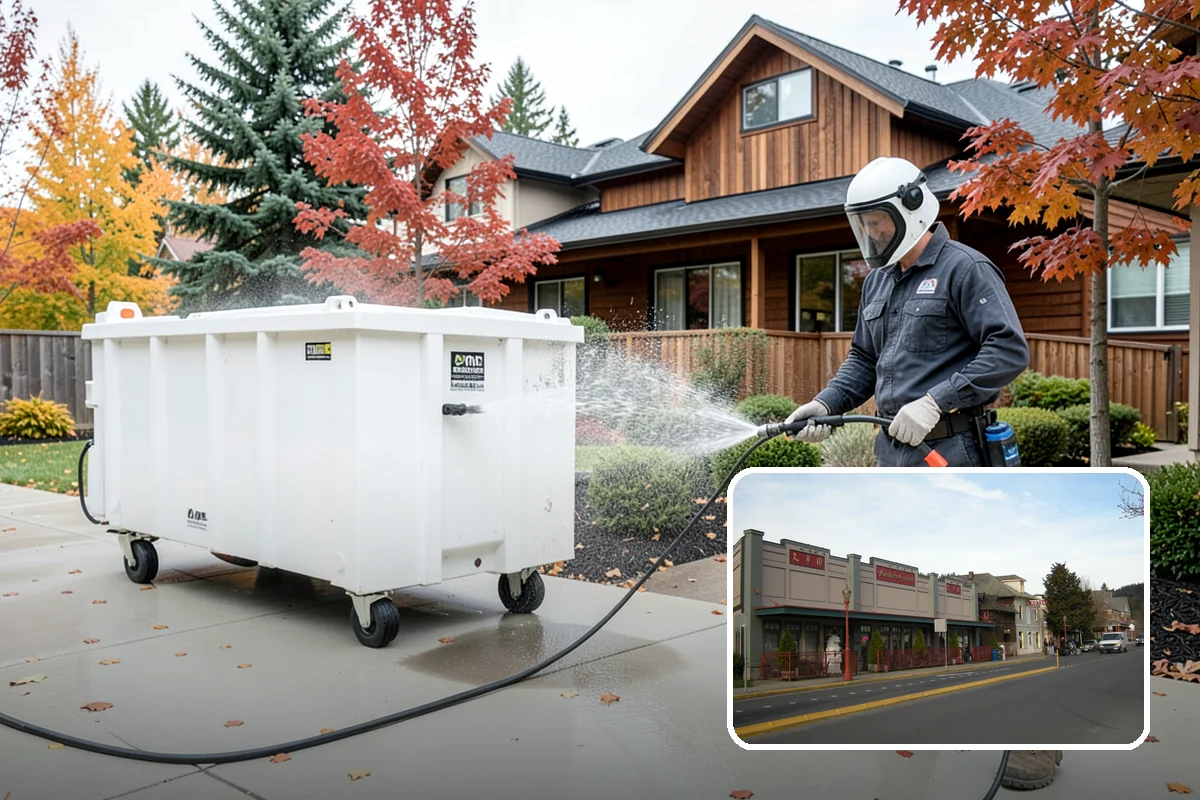 Brewery Exterior Cleaning in Issaquah, King County, WA - Cuts sticky beer and sugar residue from patios and floors