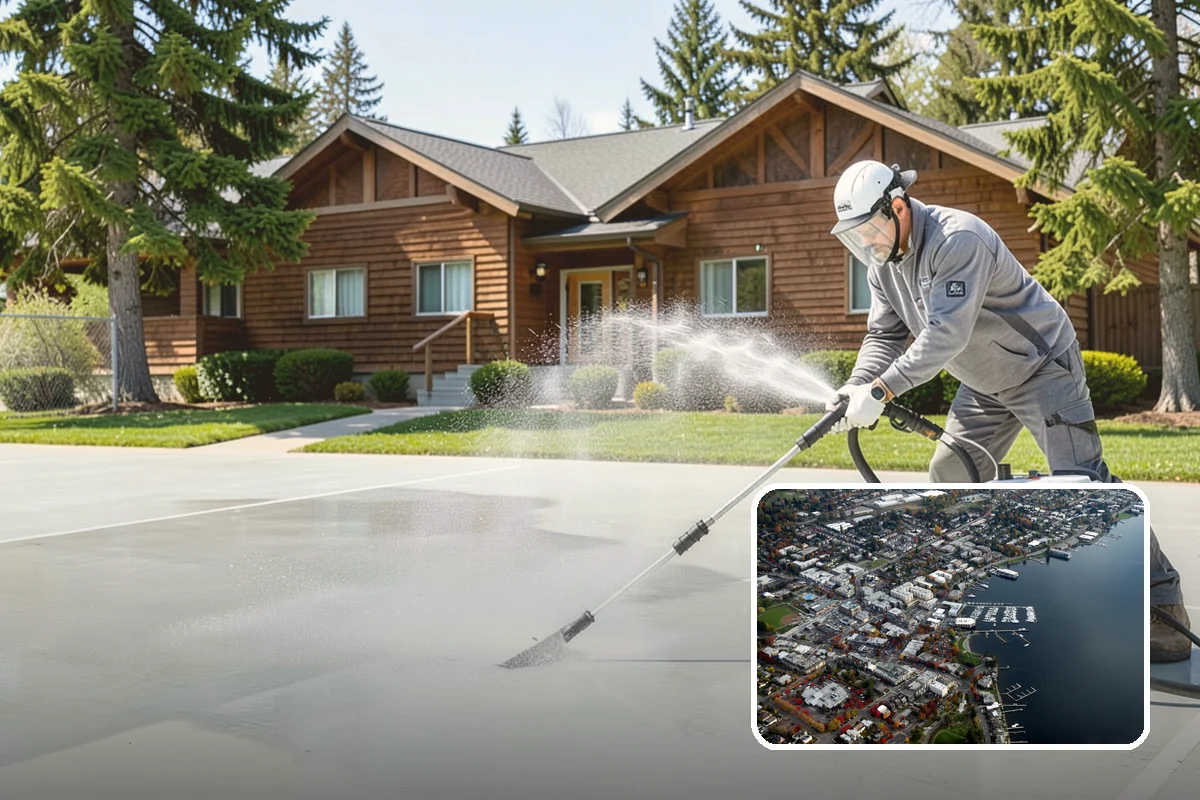 Brewery Exterior Cleaning in Kirkland, King County, WA - Cuts sticky beer and sugar residue from patios and floors