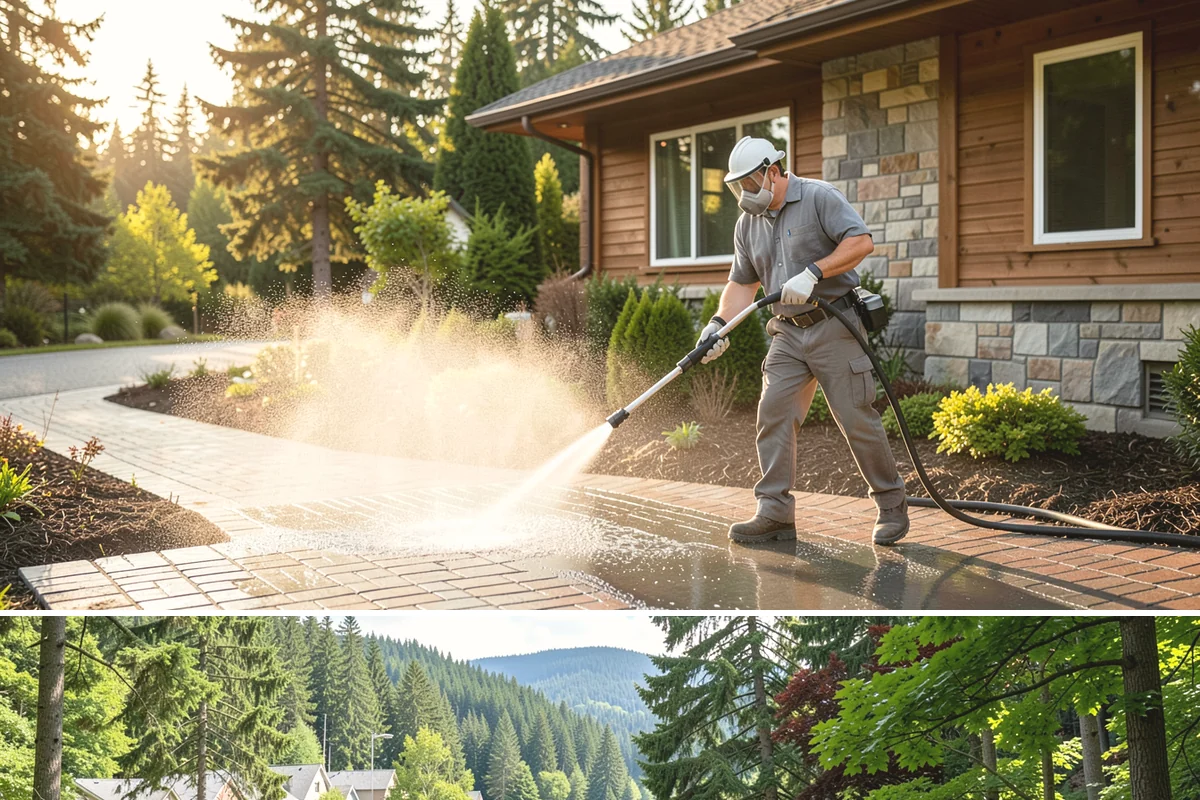 Brewery Exterior Cleaning in Lake Forest Park, King County, WA - Late spring cleaning readies patios for the busy summer taproom season, with quarterly touch-ups through the year.
