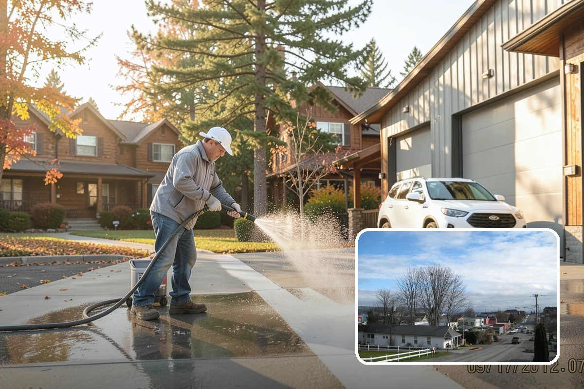 Brewery Exterior Cleaning in Langley, Island County, WA - Cuts sticky beer and sugar residue from patios and floors