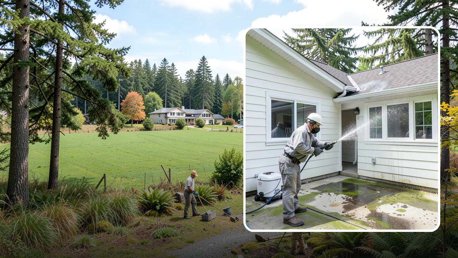 Brewery Exterior Cleaning in Lyman, Skagit County, WA - Exterior cleaning for breweries and taprooms that clears spilled beer, grain residue, and Northwest algae from patios, loading...