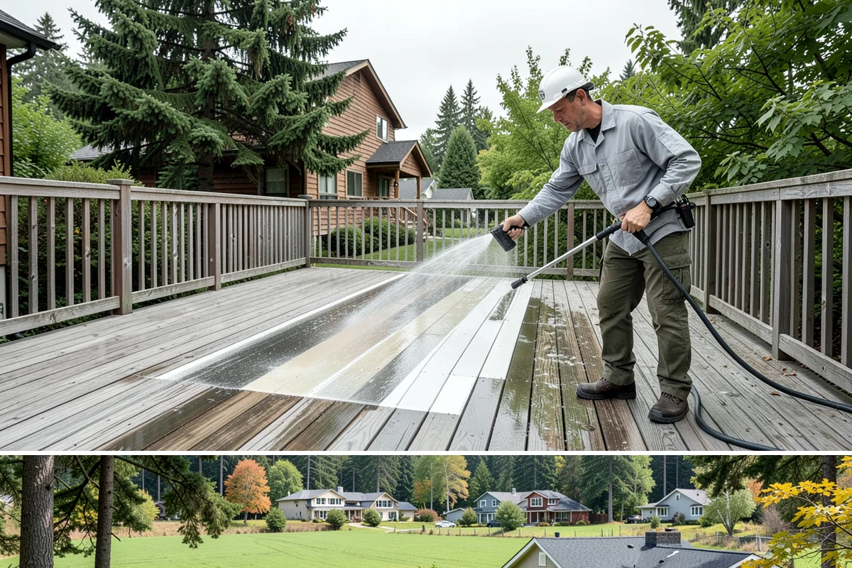 Brewery Exterior Cleaning in Lyman, Skagit County, WA - Late spring cleaning readies patios for the busy summer taproom season, with quarterly touch-ups through the year.