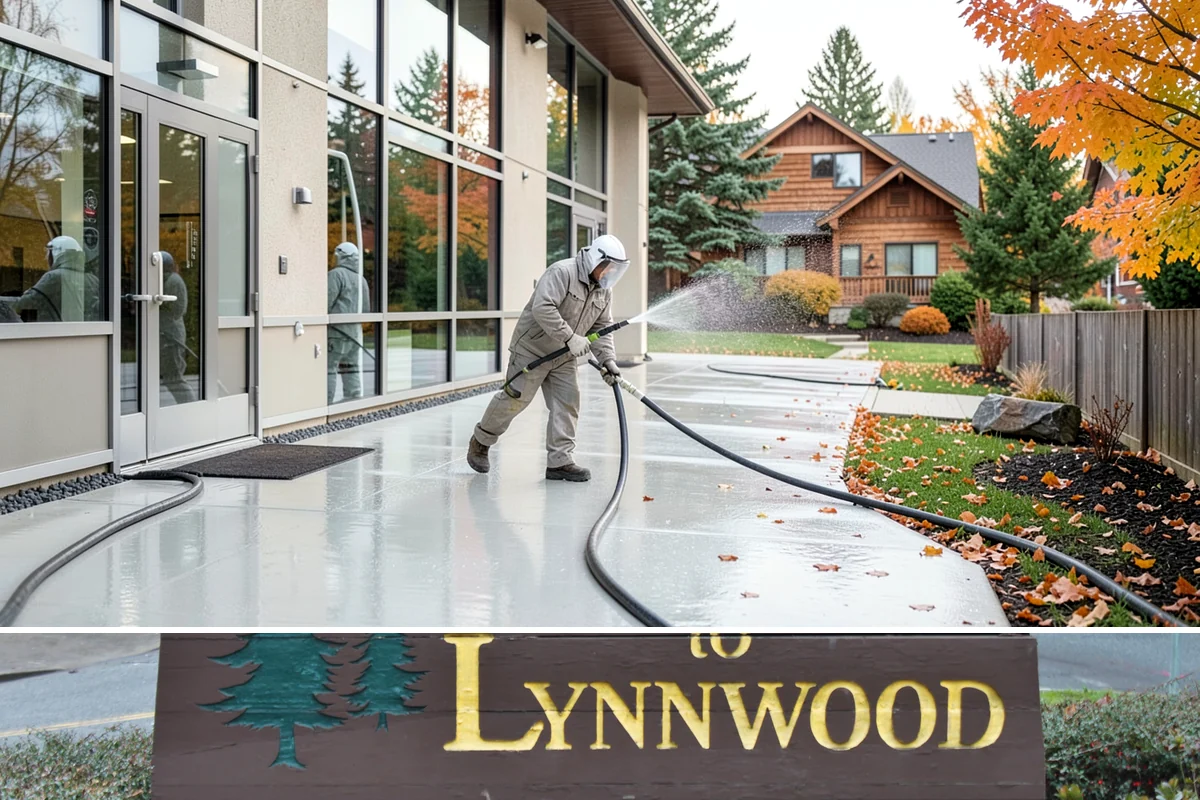 Brewery Exterior Cleaning in Lynnwood, Snohomish County, WA - Late spring cleaning readies patios for the busy summer taproom season, with quarterly touch-ups through the year.