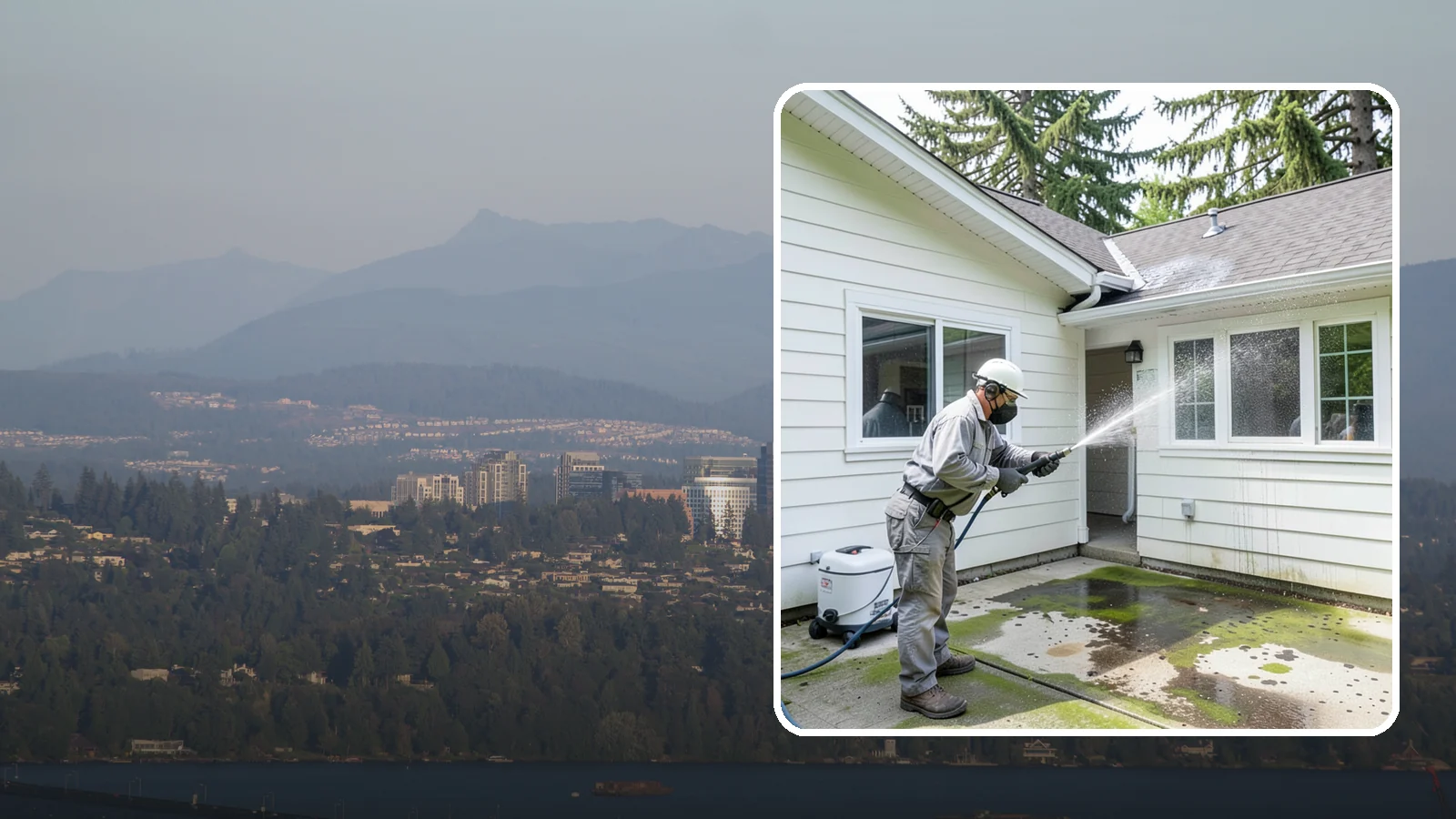 Brewery Exterior Cleaning in Medina, King County, WA - Exterior cleaning for breweries and taprooms that clears spilled beer, grain residue, and Northwest algae from patios, loading...