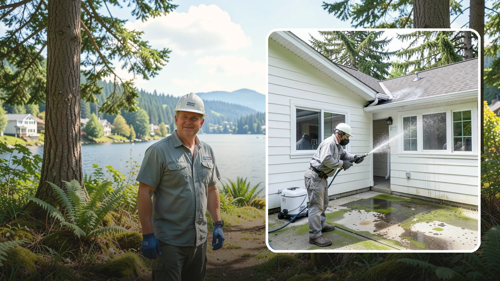 Brewery Exterior Cleaning in Milton, King County, WA - Exterior cleaning for breweries and taprooms that clears spilled beer, grain residue, and Northwest algae from patios, loading...