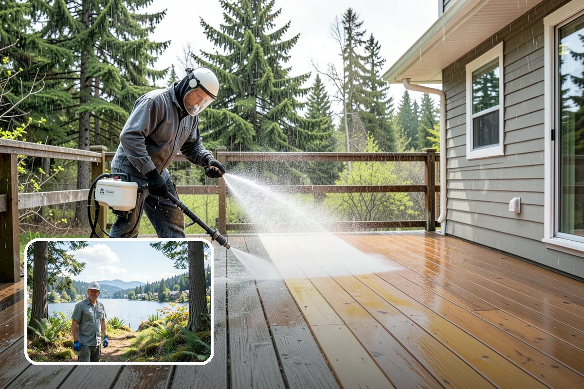 Brewery Exterior Cleaning in Milton, King County, WA - Cuts sticky beer and sugar residue from patios and floors