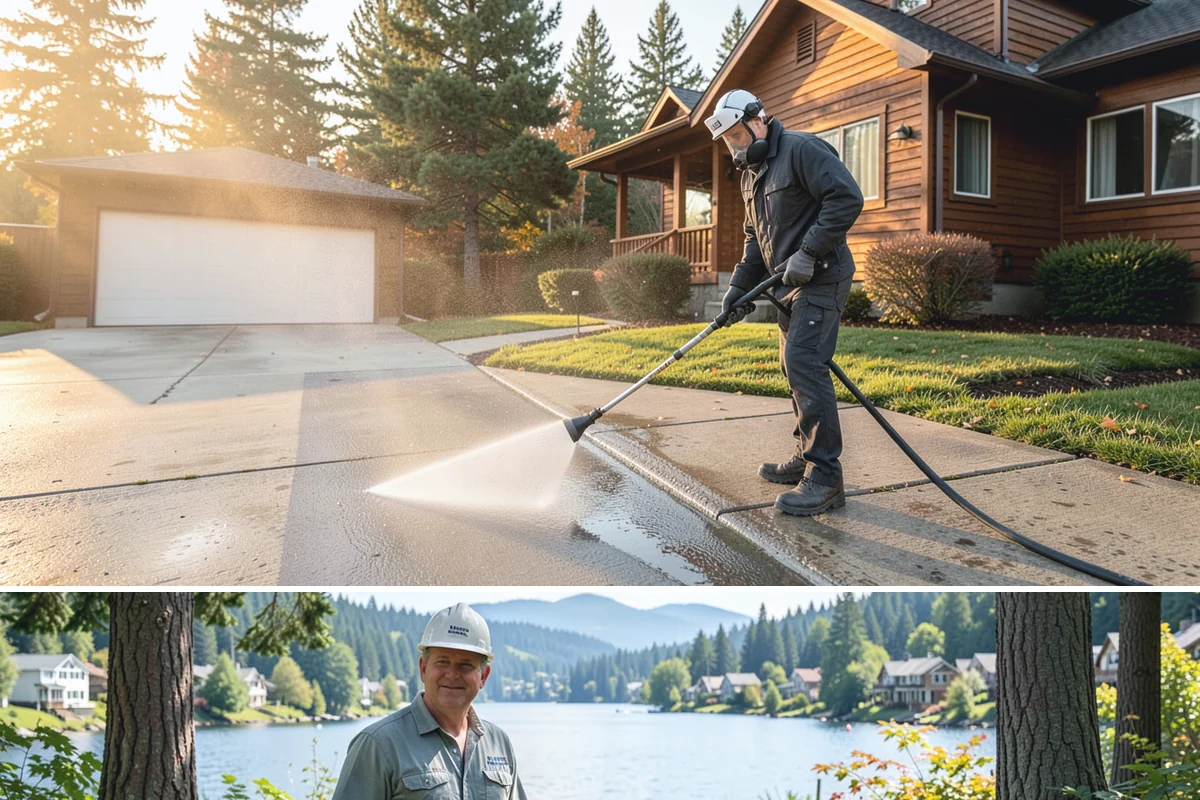 Brewery Exterior Cleaning in Milton, King County, WA - Late spring cleaning readies patios for the busy summer taproom season, with quarterly touch-ups through the year.