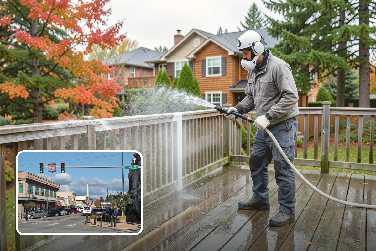 Brewery Exterior Cleaning in Monroe, Snohomish County, WA - Cuts sticky beer and sugar residue from patios and floors