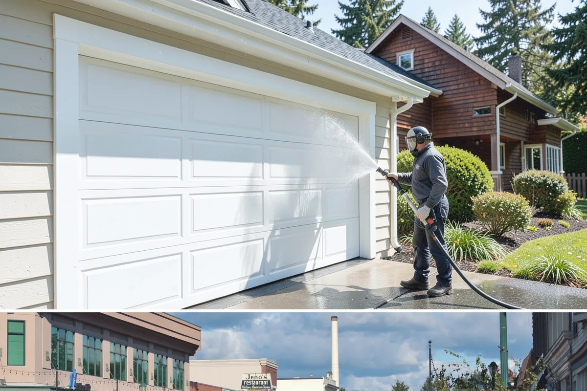 Brewery Exterior Cleaning in Monroe, Snohomish County, WA - Late spring cleaning readies patios for the busy summer taproom season, with quarterly touch-ups through the year.