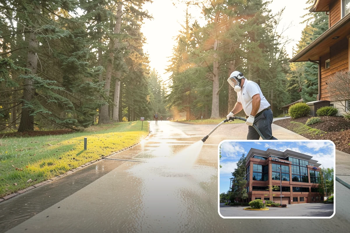 Brewery Exterior Cleaning in Mountlake Terrace, Snohomish County, WA - Cuts sticky beer and sugar residue from patios and floors