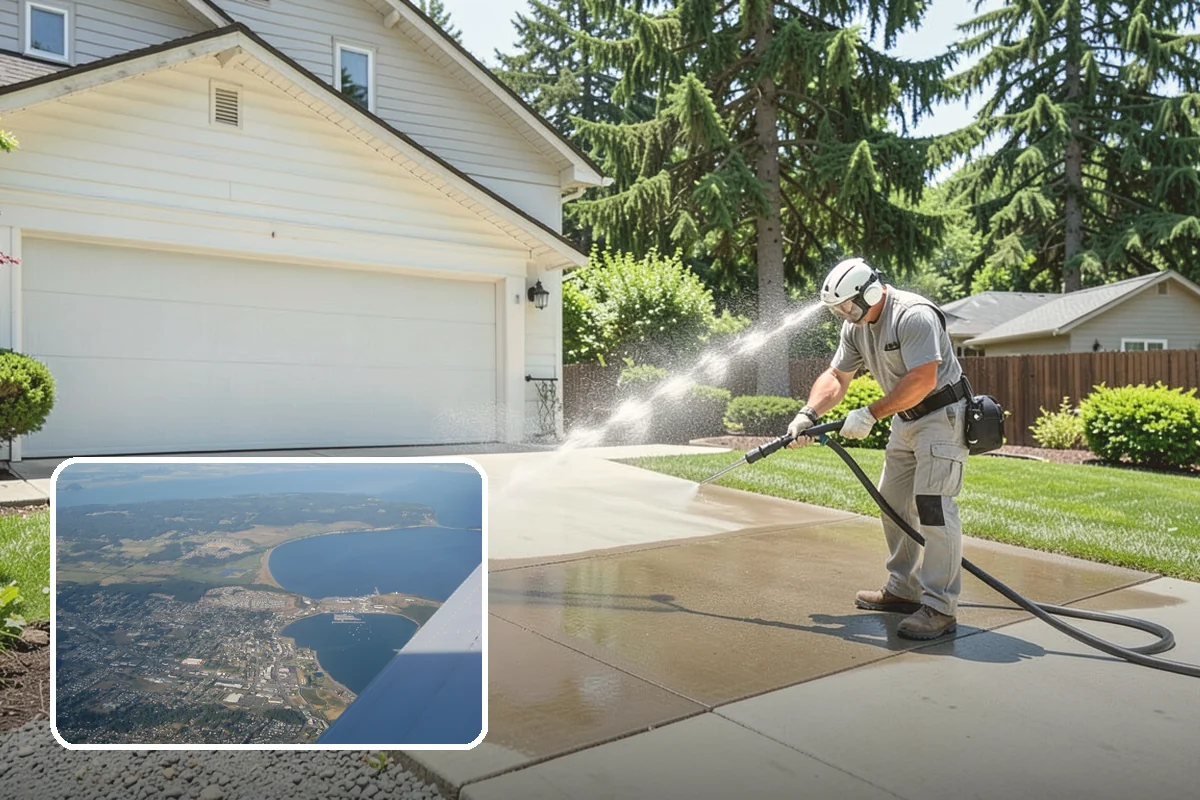Brewery Exterior Cleaning in Oak Harbor, Island County, WA - Cuts sticky beer and sugar residue from patios and floors