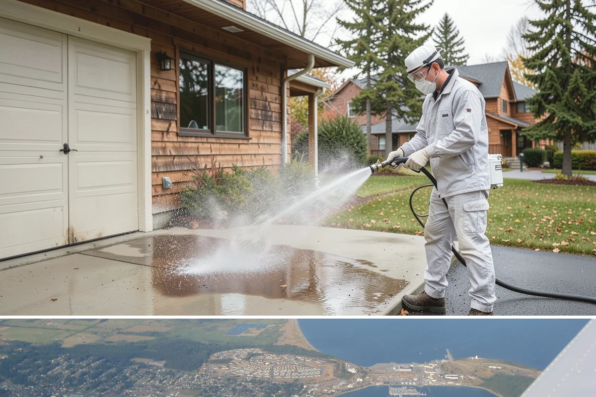 Brewery Exterior Cleaning in Oak Harbor, Island County, WA - Late spring cleaning readies patios for the busy summer taproom season, with quarterly touch-ups through the year.