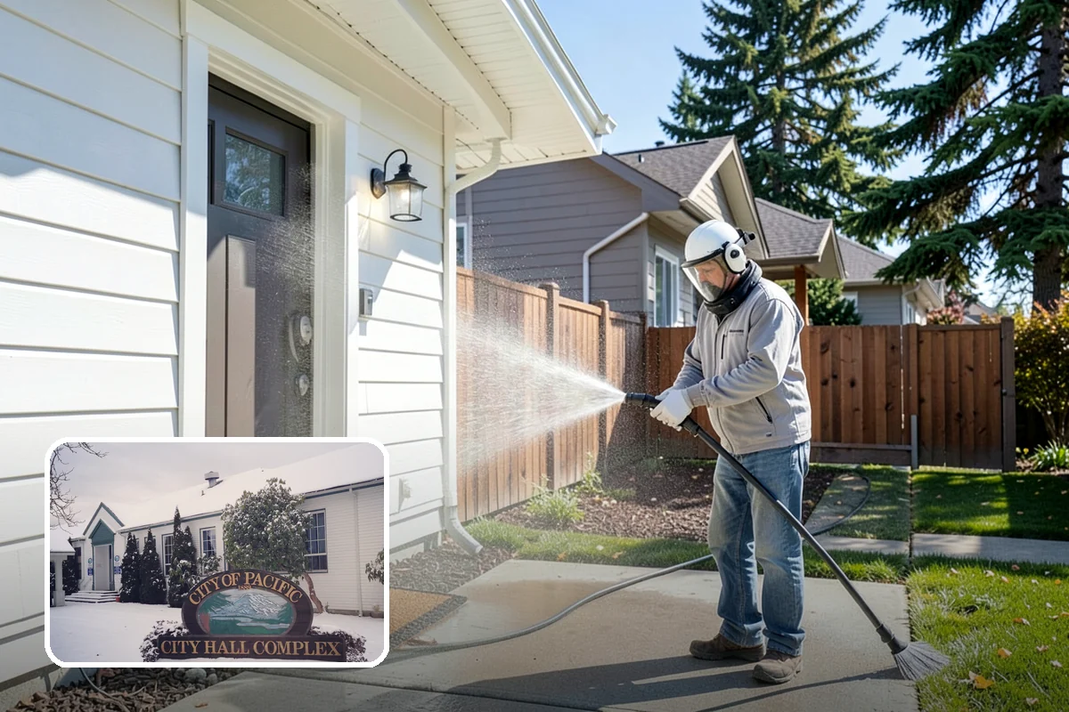 Brewery Exterior Cleaning in Pacific, King County, WA - Cuts sticky beer and sugar residue from patios and floors