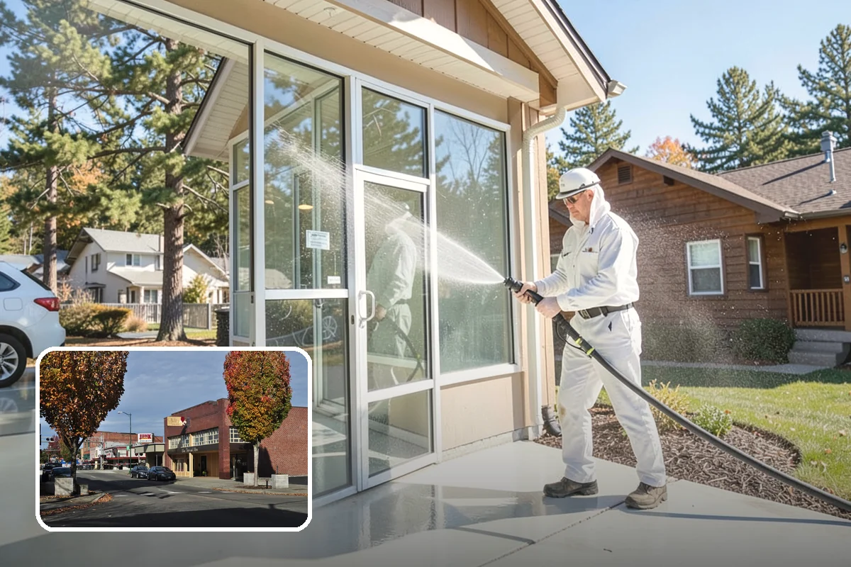 Brewery Exterior Cleaning in Puyallup, Pierce County, WA - Cuts sticky beer and sugar residue from patios and floors