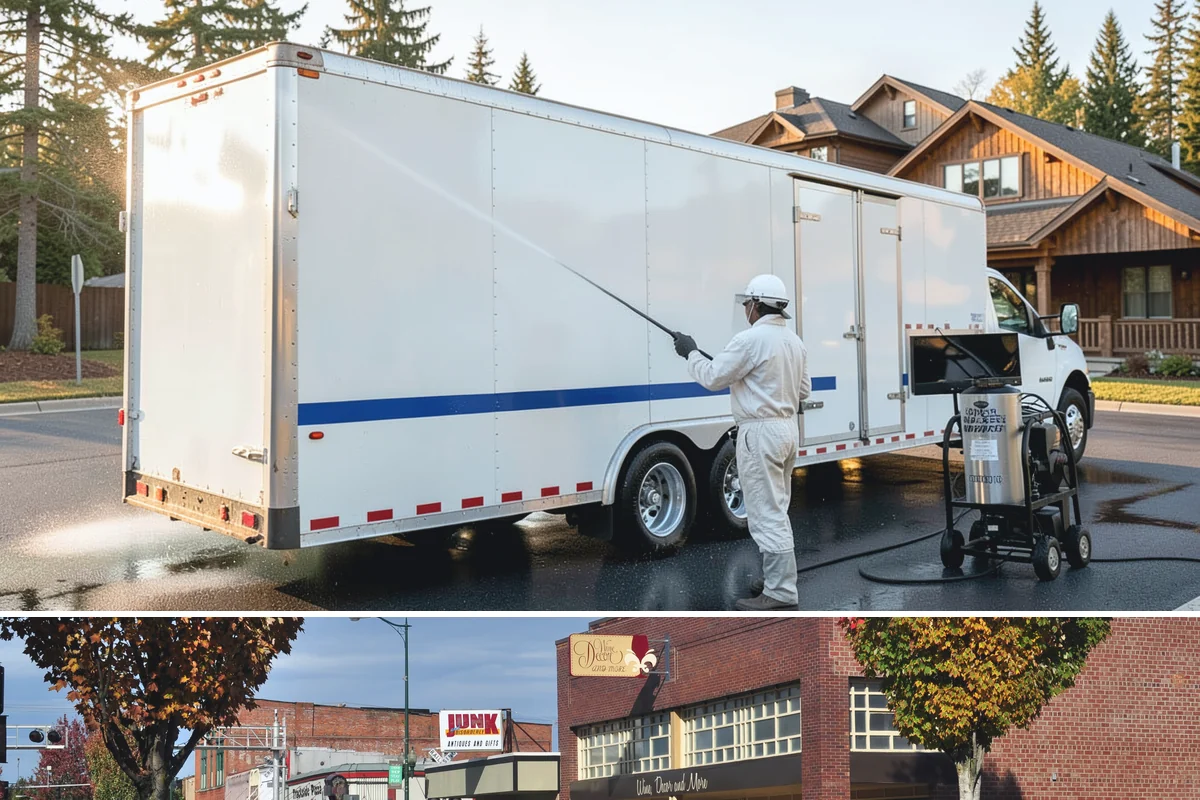 Brewery Exterior Cleaning in Puyallup, Pierce County, WA - Late spring cleaning readies patios for the busy summer taproom season, with quarterly touch-ups through the year.