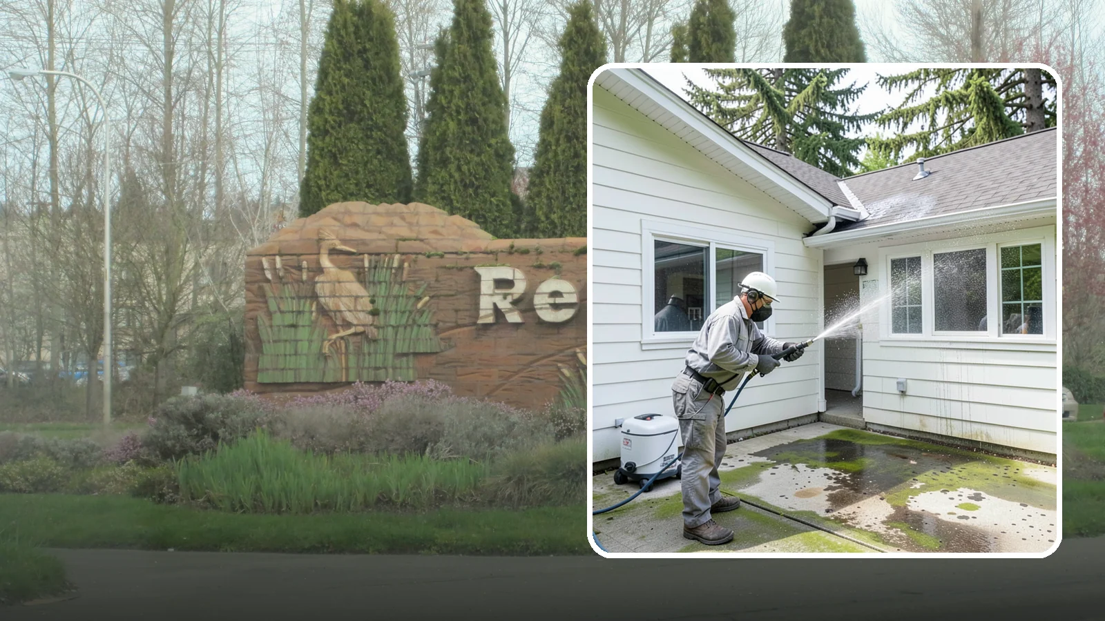 Brewery Exterior Cleaning in Renton, King County, WA - Exterior cleaning for breweries and taprooms that clears spilled beer, grain residue, and Northwest algae from patios, loading...