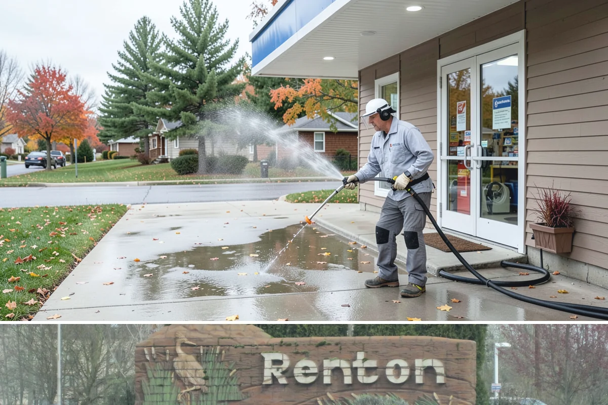 Brewery Exterior Cleaning in Renton, King County, WA - Late spring cleaning readies patios for the busy summer taproom season, with quarterly touch-ups through the year.
