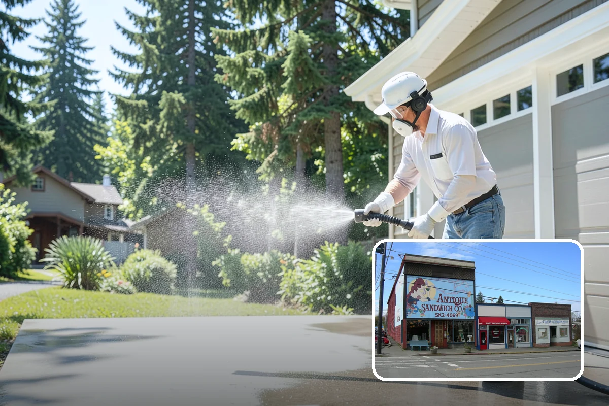 Brewery Exterior Cleaning in Ruston, Pierce County, WA - Cuts sticky beer and sugar residue from patios and floors