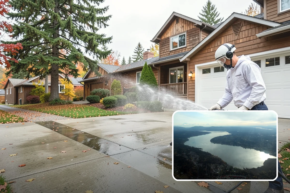 Brewery Exterior Cleaning in Sammamish, King County, WA - Cuts sticky beer and sugar residue from patios and floors